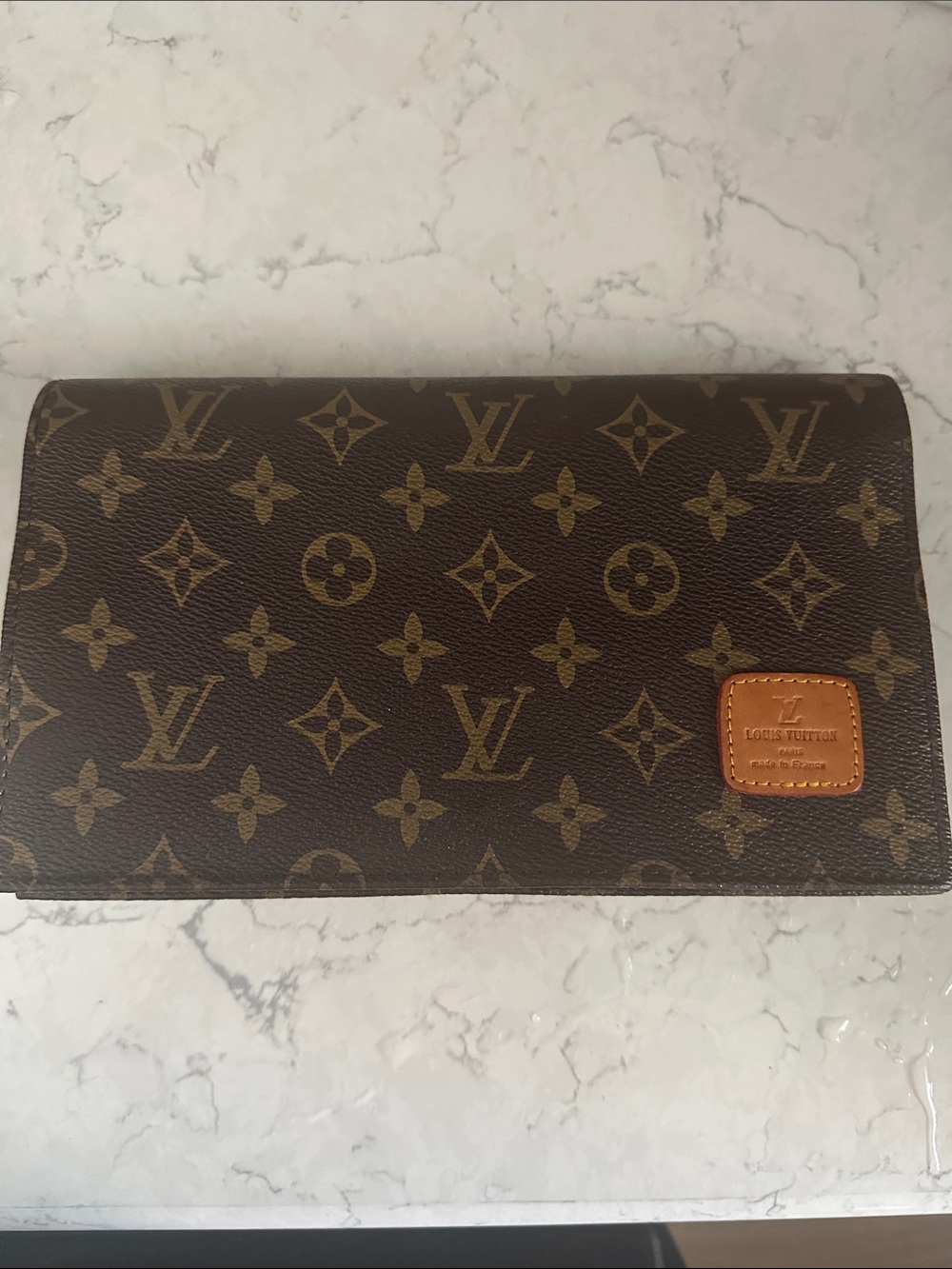 Brown monogram canvas clutch /long wallet